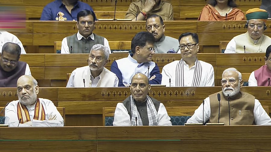 <div class="paragraphs"><p>Top members of the Modi Cabinet in the Lok Sabha.</p></div>