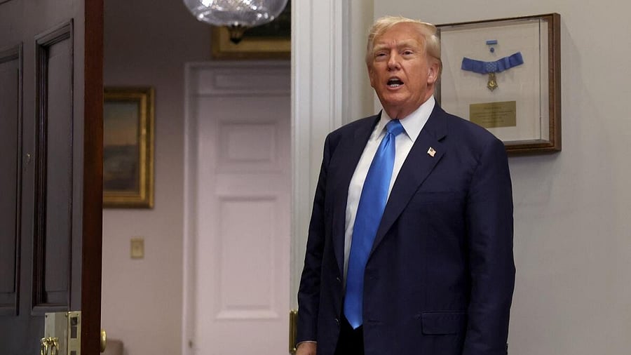 <div class="paragraphs"><p>U.S. President Donald Trump leaves the Roosevelt Room after signing the VA Home Loan Program Reform Act, at the White House in Washington, D.C., U.S., July 30, 2025.</p></div>
