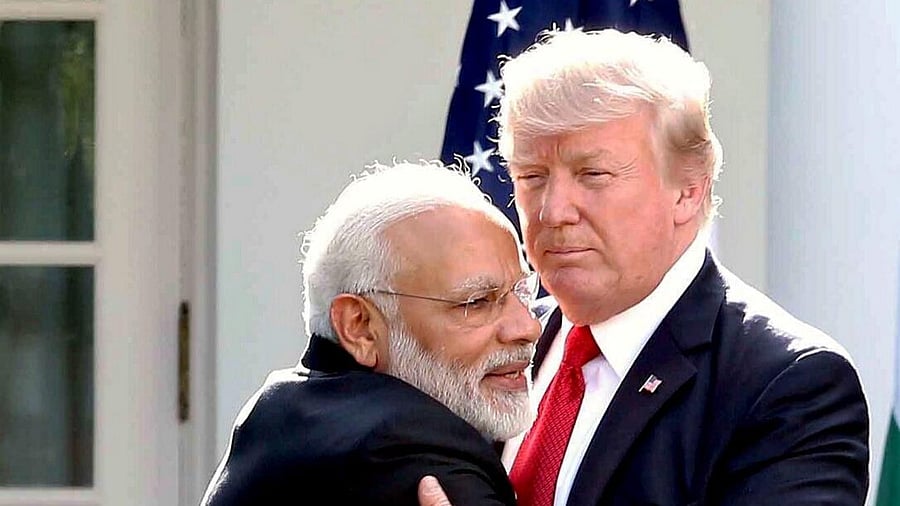 <div class="paragraphs"><p>US President Donald Trump with PM Narendra Modi.</p></div>
