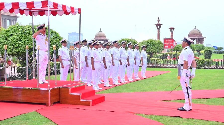 <div class="paragraphs"><p>Vice Admiral Sanjay Vatsayan takes charge ion Delhi, August 1, 2025.</p></div>