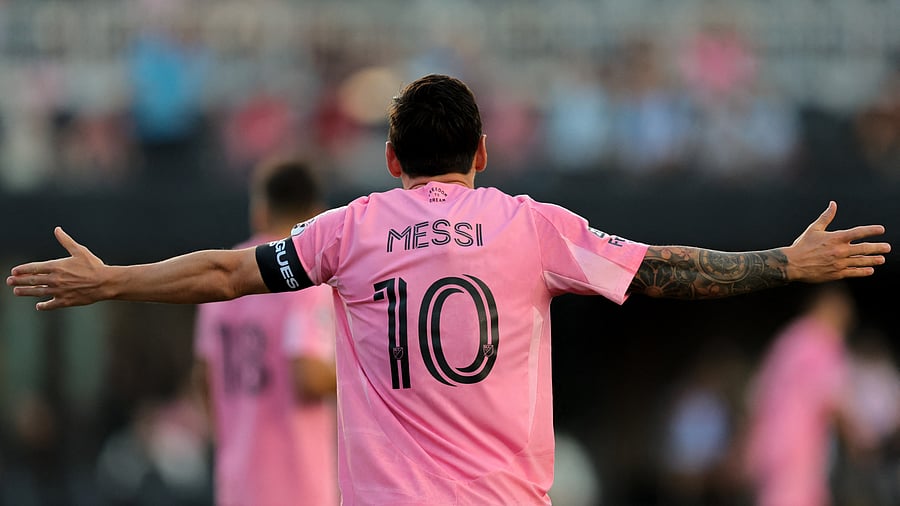 <div class="paragraphs"><p>Argentinian World Cup winner Lionel Messi in an Inter Miami jersey.</p></div>