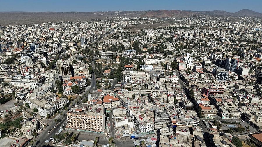 <div class="paragraphs"><p>A drone view shows the predominantly Druze city of Sweida.</p></div>