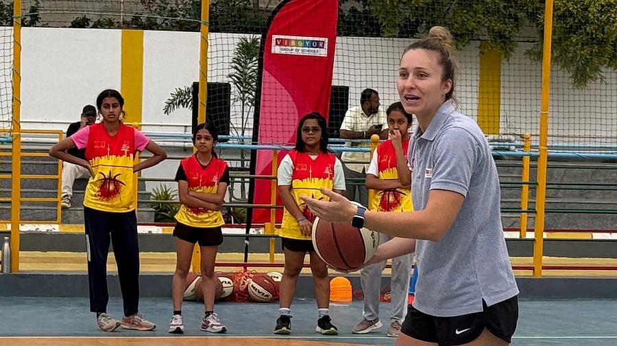 <div class="paragraphs"><p>Marta Canella, the 2021 3x3 FIBA champion from Spain, was in the city for a basketball camp at the VIBGYOR School last week.</p></div>