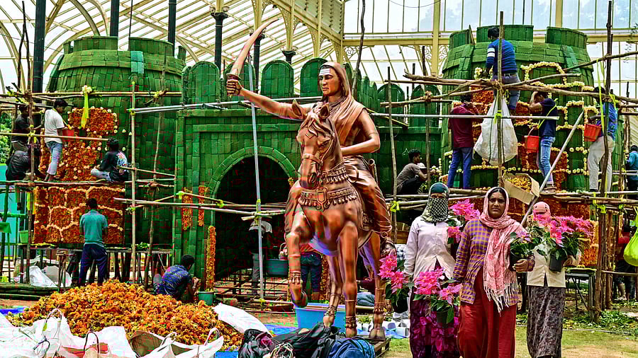 <div class="paragraphs"><p>Preparations on for the flower show, which will be on from August 7 to 18. </p></div>