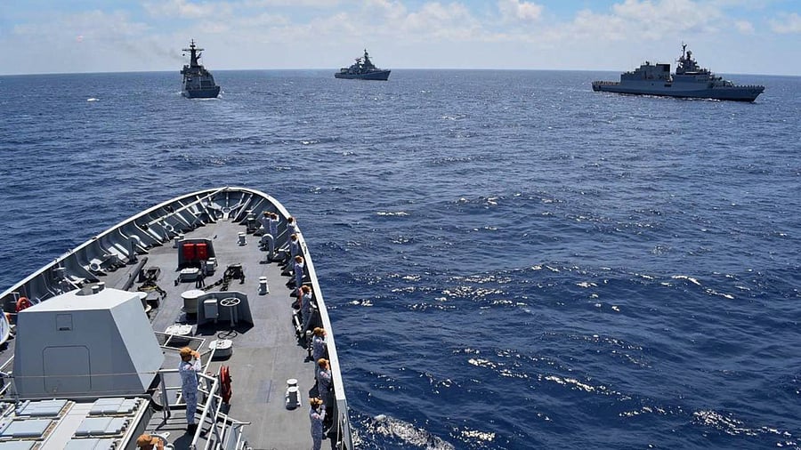 <div class="paragraphs"><p>In this image released by Indian Navy on Aug. 5, 2025, As part of the ongoing Operational Deployment to South East Asia, Indian Naval Ships of the Eastern Fleet concluded their port call at Manila, Philippines. </p></div>