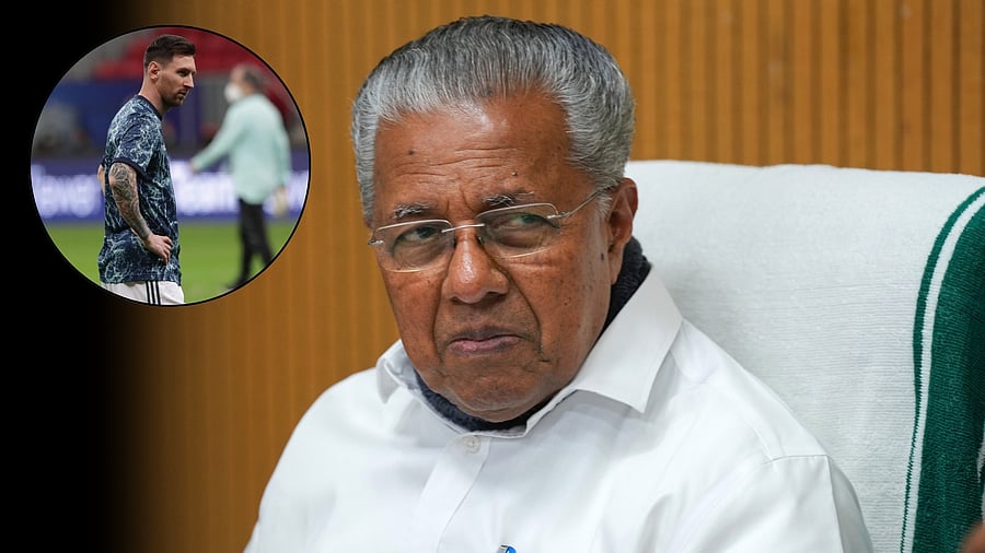 <div class="paragraphs"><p>Kerala CM Pinarayi Vijayan. (Inset: Argentina football team captain Lionel Messi).</p></div>