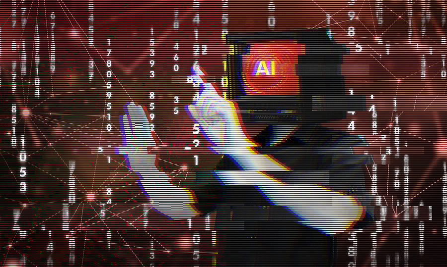 <div class="paragraphs"><p>Illustration representing a glitching AI. </p></div>