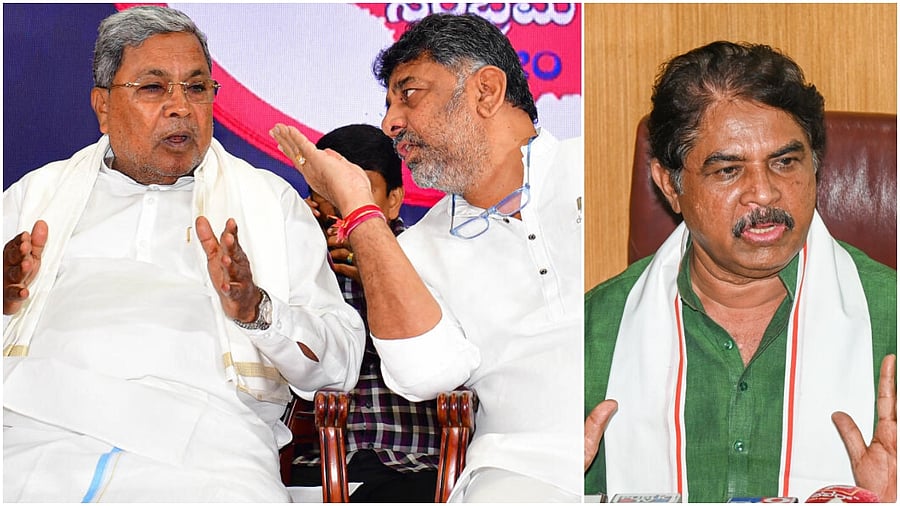 <div class="paragraphs"><p>Karnataka CM Siddaramaiah with his deputy DK Shivakumar(L), BJP's R Ashoka</p></div>