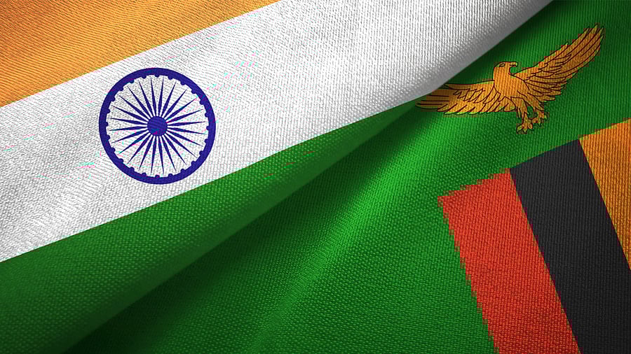 <div class="paragraphs"><p>Zambia and India flag</p></div>