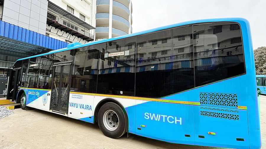 An electric AC bus run by the BMTC.