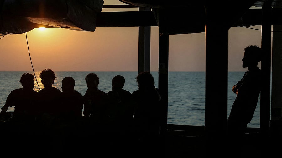 <div class="paragraphs"><p>Rescued migrants.</p></div>