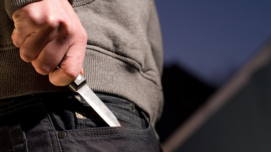 <div class="paragraphs"><p>The woman alleged that when the door was opened, the suspect barged in, held a knife to her throat to threaten her. (Representative image)</p></div>