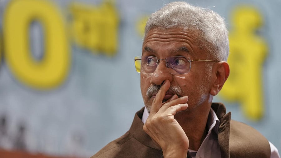 <div class="paragraphs"><p>External Affairs Minister S. Jaishankar during a mock Parliament session organized by the BJP as part of the 50th anniversary observance of the Emergency, in New Delhi.</p></div>