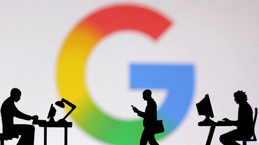 <div class="paragraphs"><p>FILE PHOTO: Miniature figures of people are seen in front of the new Google logo in this illustration.</p></div>