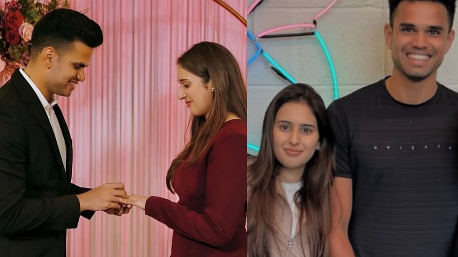 <div class="paragraphs"><p>Collage of Arjun Tendulkar and Saaniya Chandok.</p></div>