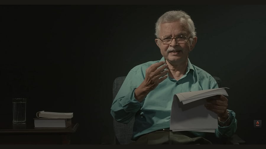 H S Raghavendra Rao as seen in one of the lectures. 