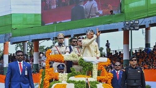 <div class="paragraphs"><p>Andhra Pradesh Chief Minister N Chandrababu Naidu during the 79th Independence Day celebration, in Amaravati.</p></div>