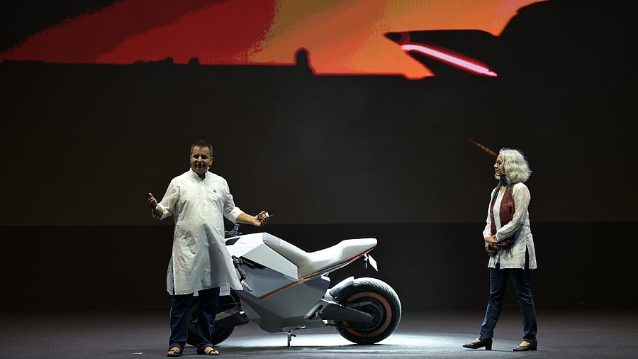 <div class="paragraphs"><p>Bhavish Aggarwal, founder and chairman of Ola Electric, at the event.</p></div>