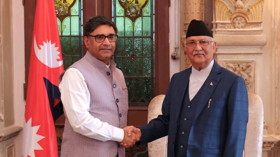 <div class="paragraphs"><p> Foreign Secretary Vikram Misri meets Prime Minister of Nepal Khadga Prasad Sharma Oli, in Kathmandu, Nepal.</p></div>
