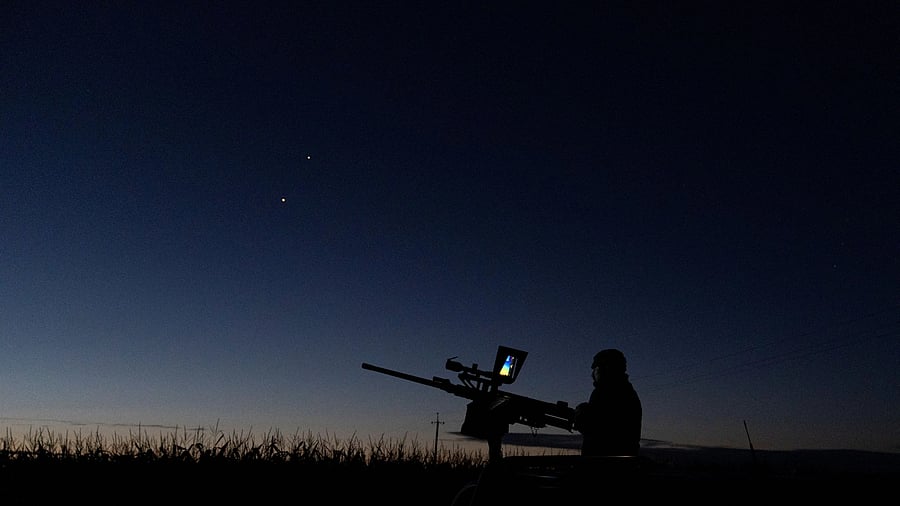 <div class="paragraphs"><p>Ukrainian serviceman from anti-drone mobile air defence unit is seen during an overnight shift, amid Russia's attack on Ukraine, in Chernihiv Region, Ukraine.</p></div>