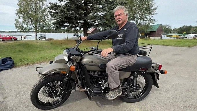 <div class="paragraphs"><p>Alaskan man with Putin-gifted&nbsp;Ural motorcycle.</p></div>