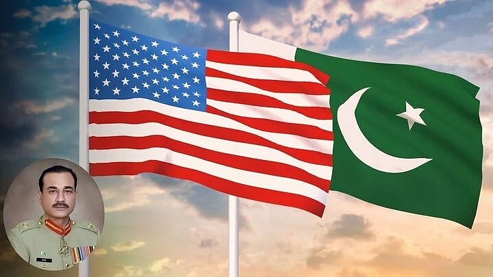 <div class="paragraphs"><p>Pakistan and&nbsp; US flags in picture, Pak Army chief Munir (Inset)</p></div>