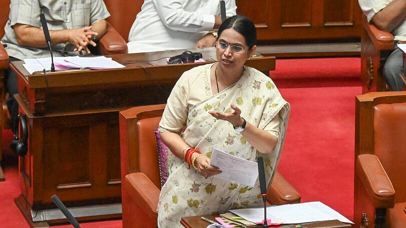 <div class="paragraphs"><p>Laxmi R Hebbalkar, Women and Child Development Minister in Karnataka Assembly.&nbsp;</p></div>