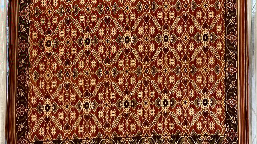 <div class="paragraphs"><p>The double ikat Patan patola is over 100 years old. </p></div>