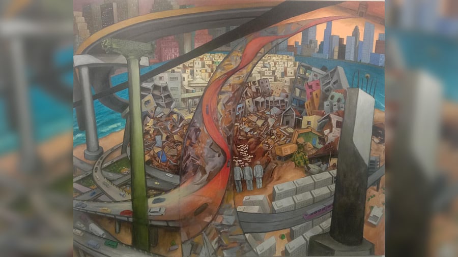 <div class="paragraphs"><p>One of Patwardhan's works.</p></div>