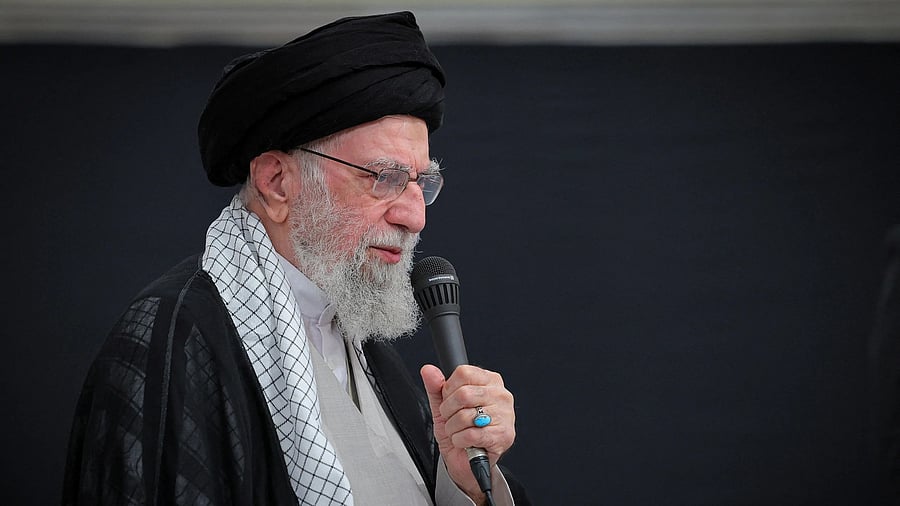 <div class="paragraphs"><p>Iran's Supreme Leader Ayatollah Ali Khamenei speaks during a mourning ceremony.</p></div>