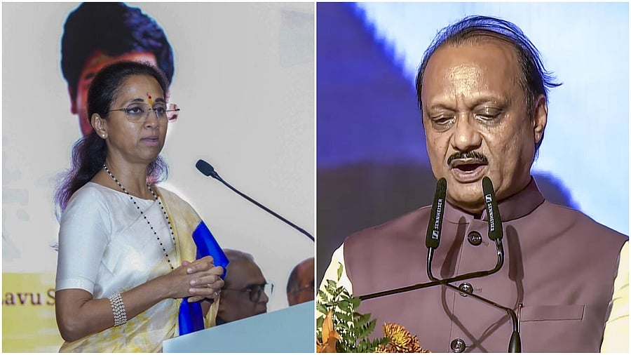 <div class="paragraphs"><p>NCP (SP) Working President Supria Sule (L), and&nbsp;NCP President Ajit Pawar (R).</p></div>