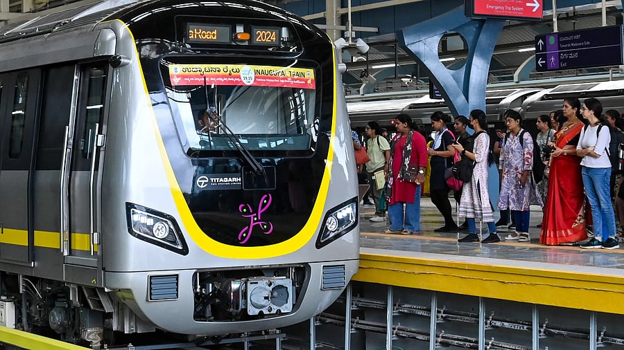 <div class="paragraphs"><p>The Yellow Line started operations&nbsp;on&nbsp;August 11. It connects&nbsp;RV Road to Bommasandra. </p></div>