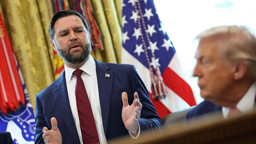 <div class="paragraphs"><p>US Vice President JD Vance with President Donald Trump </p></div>