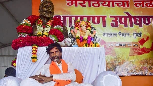 <div class="paragraphs"><p>Activist Manoj Jarange Patil during his indefinite hunger strike demanding Maratha reservation, at Azad Maidan.</p></div>