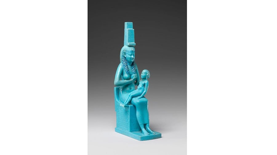 <div class="paragraphs"><p>Statuette of Isis nursing Horus. </p></div>