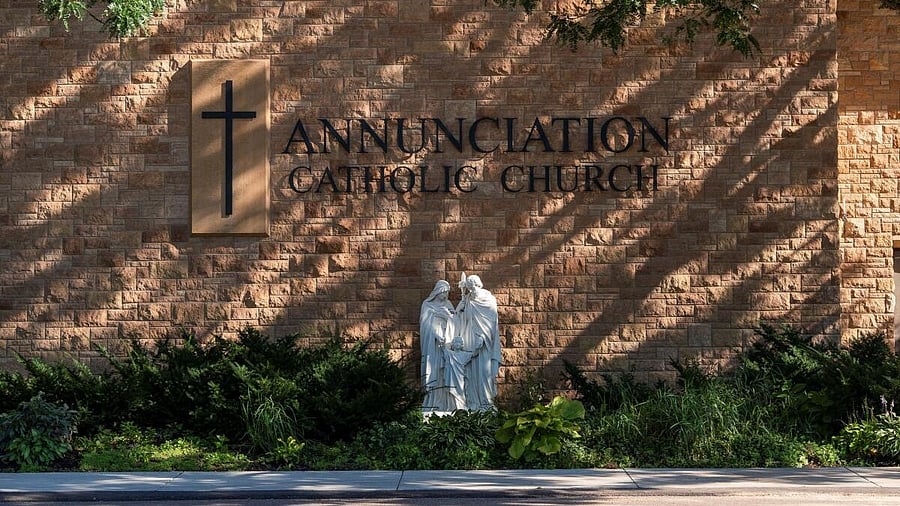 <div class="paragraphs"><p>Annunciation Church, which is a home to an elementary school and was the scene of a shooting the day before that left children dead and injured, in Minneapolis, Minnesota.&nbsp;</p></div>