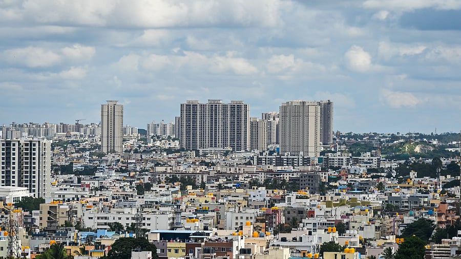<div class="paragraphs"><p>An aerial view of Bengaluru from BMT Layout area. </p></div>
