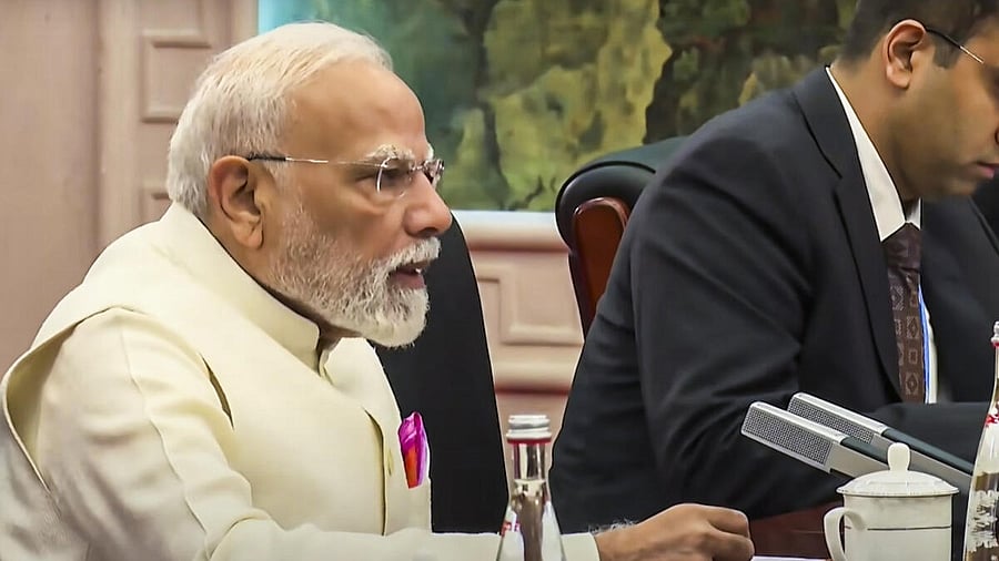 <div class="paragraphs"><p>Prime Minister Narendra Modi during a meeting with Chinese President Xi Jinping, in Tianjin, China.</p></div>