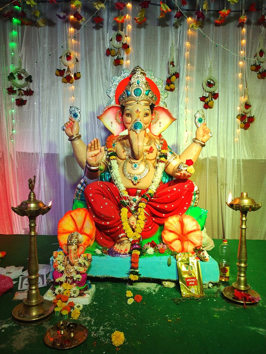 <div class="paragraphs"><p>An idol of Lord Ganesh installed at Halashi village in Khanapur taluk in Belagavi district. </p></div>