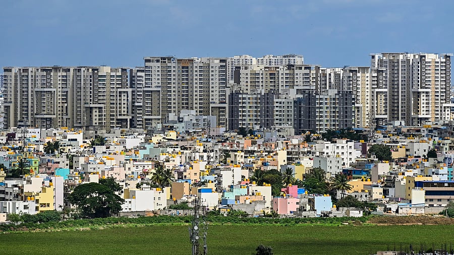 <div class="paragraphs"><p>Aerial view of Bengaluru city from BMT Layout area. </p></div>