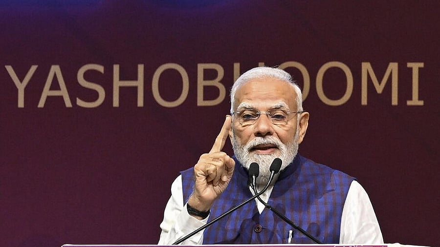 <div class="paragraphs"><p>PM Modi inaugurates Semicon India 2025.</p></div>