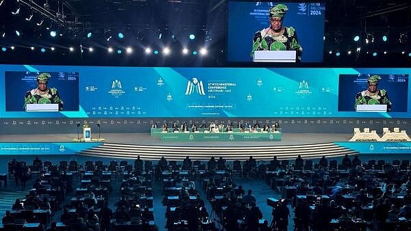 <div class="paragraphs"><p>Director-General of the World Trade Organization Ngozi Okonjo-Iweala at the WTO ministerial meeting in Abu Dhabi.&nbsp;</p></div>