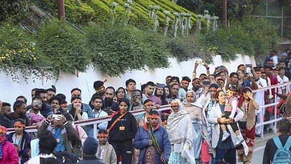 <div class="paragraphs"><p>Devotees on the way to Mata Vaishno Devi shrine</p></div>