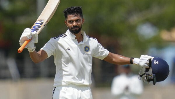 <div class="paragraphs"><p>West Zone’s Ruturaj Gaikwad celebrates his century on day one of the Duleep Trophy 2025</p></div>