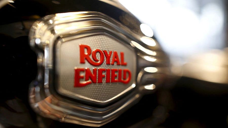 <div class="paragraphs"><p>The logo of Royal Enfield.</p></div>