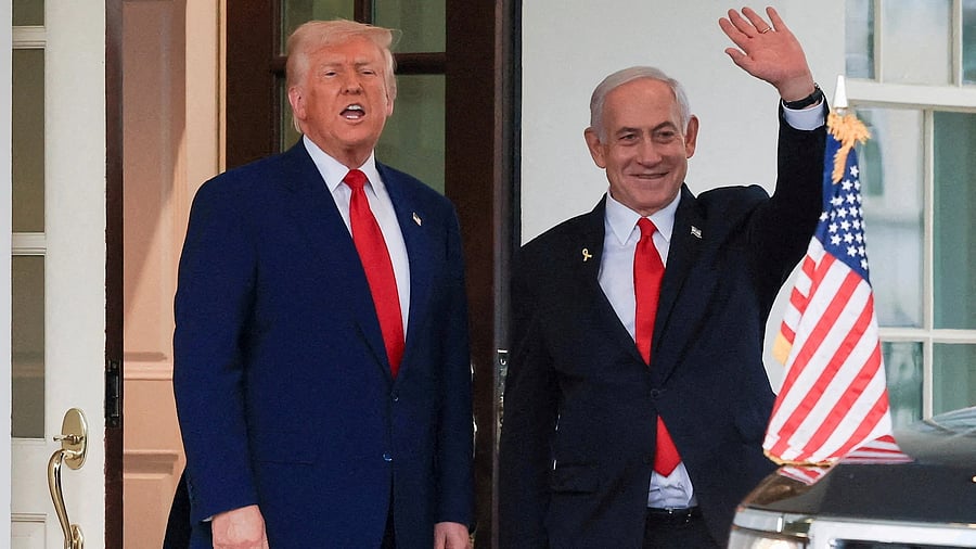 <div class="paragraphs"><p>US President Donald Trump (L) and Israeli Prime Minister Benjamin Netanyahu.</p></div>