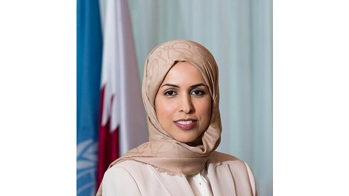 <div class="paragraphs"><p>Qatar’s UN Ambassador Alya Ahmed Saif Al-Thani</p></div>