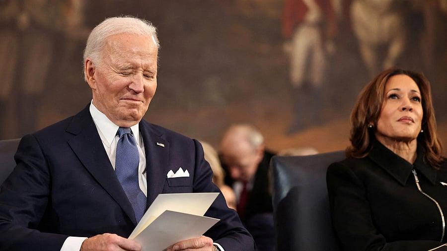 <div class="paragraphs"><p> Former US President Joe Biden and former US Vice President Kamala Harris </p></div>