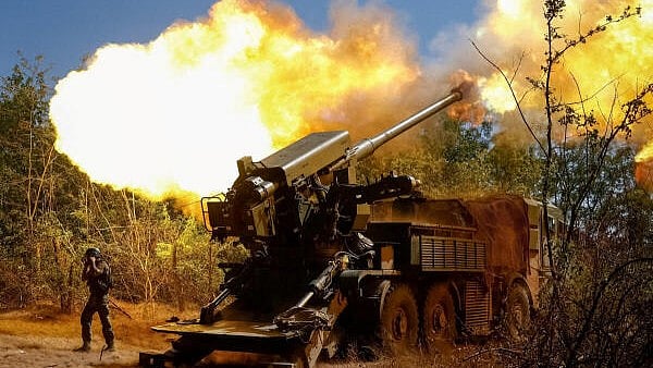 <div class="paragraphs"><p>A service member of the 44th Separate Artillery Brigade of the Ukrainian Armed Forces fires a 2S22 Bohdana self-propelled howitzer towards Russian troops near a front line, amid Russia's attack on Ukraine, in Zaporizhzhia region, Ukraine.</p></div>