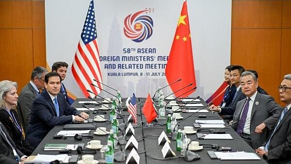 <div class="paragraphs"><p>US Secretary of State Marco Rubio meets with China's Foreign Minister Wang Yi during the 58th ASEAN Foreign Ministers’ meeting and related meetings at the Convention Centre in Kuala Lumpur.</p></div>
